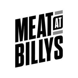 Logo Meat At Billy's Grayscale