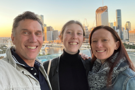 Ruby With Her Parents